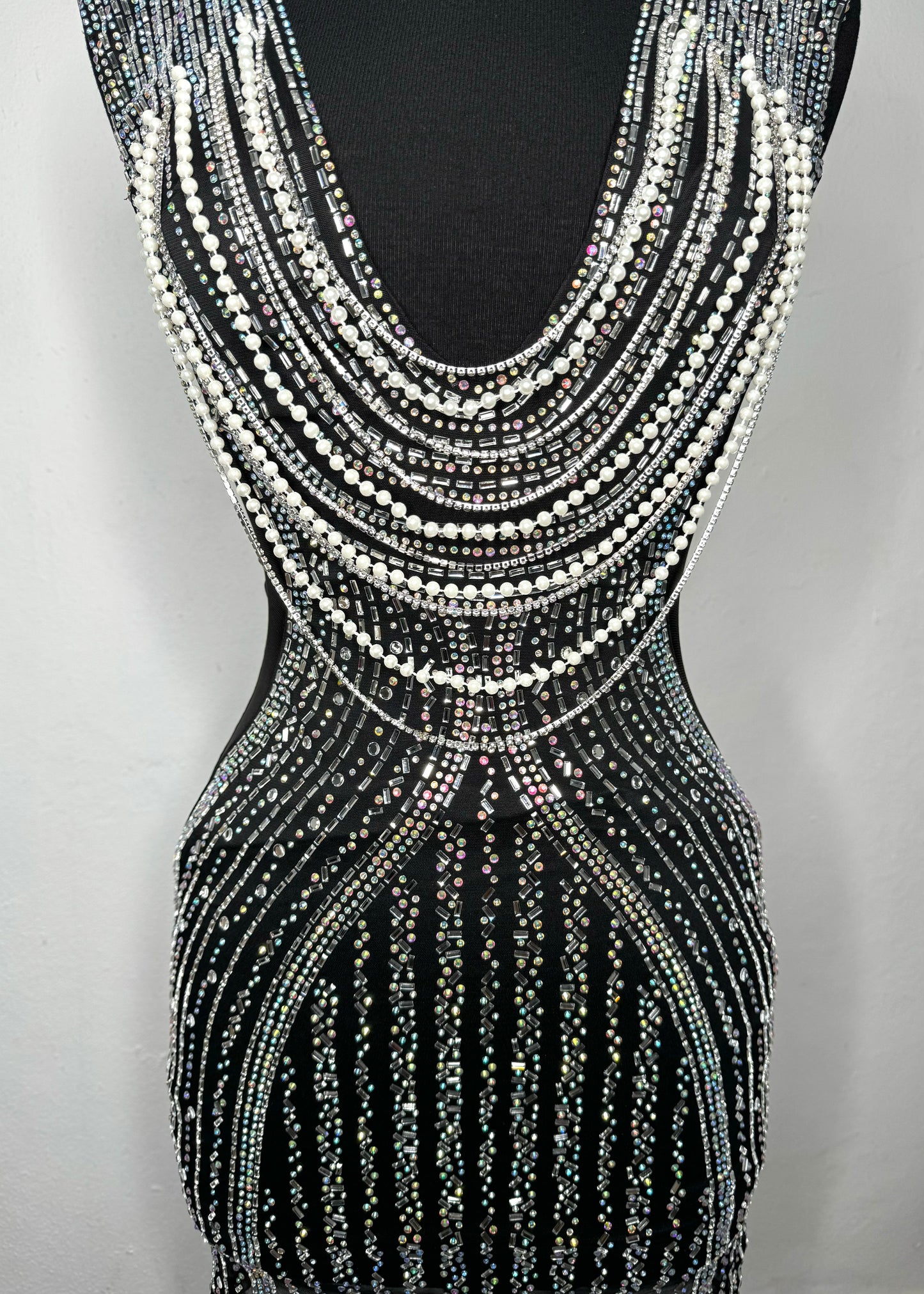 Pearl and Rhinestones dress