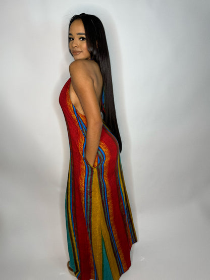 Halter Multi Maxi Dress